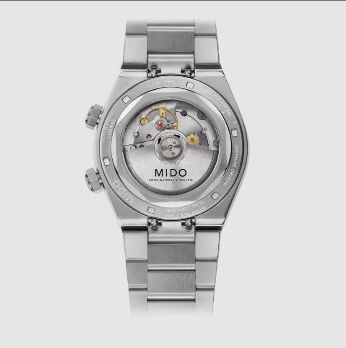 Mido Multifort 8 Two Crowns (Gray, on Bracelet) - NEW