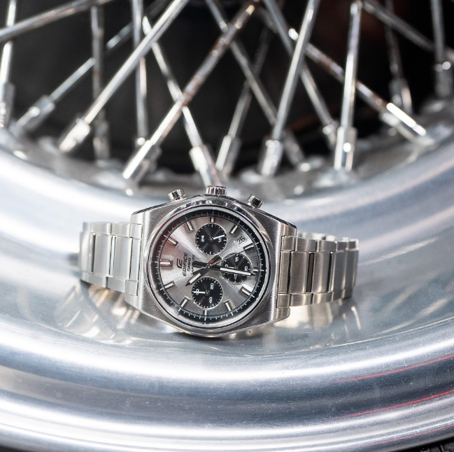 Casio Edifice EFB-730D-7AV Grey Dial Chronograph - NEW