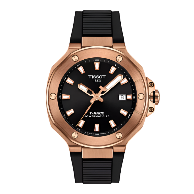 Tissot T-Race Powermatic 80 41mm Rose Gold- NEW