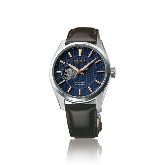 Seiko Presage Blue Dial 40mm Sharp Edge Midnight Automatic SPB311 - NEW