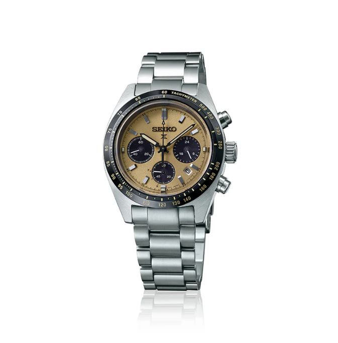 Seiko Prospex Speedtimer Solar 39mm Beige - NEW