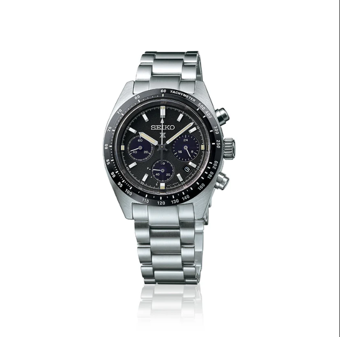 Seiko Prospex Speedtimer Solar 39mm Black - NEW