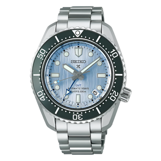 Seiko Prospex 1968 Heritage Diver's GMT Series Ice Blue- NEW