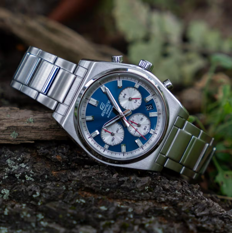 Casio Edifice EFB-730D-2AVUEF Blue Dial Chronograph - NEW