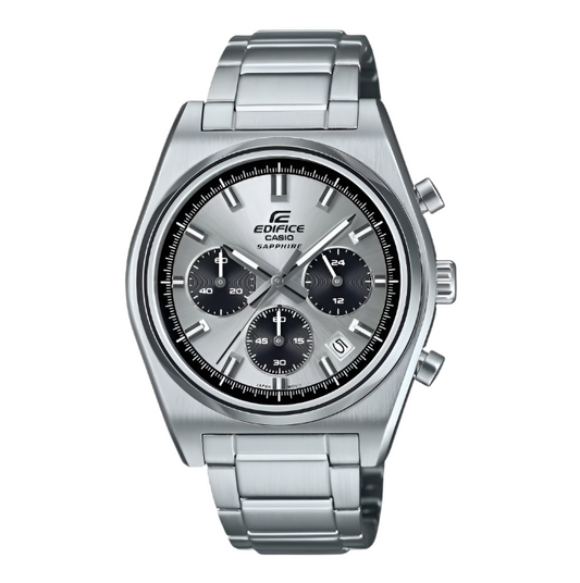 Casio Edifice EFB-730D-7AV Grey Dial Chronograph - NEW