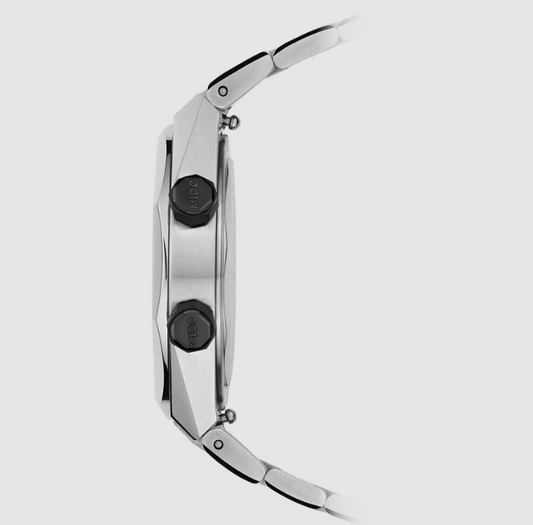 Mido Multifort 8 Two Crowns (Black, on Bracelet) - NEW
