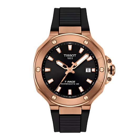 Tissot T-Race Powermatic 80 41mm Rose Gold- NEW