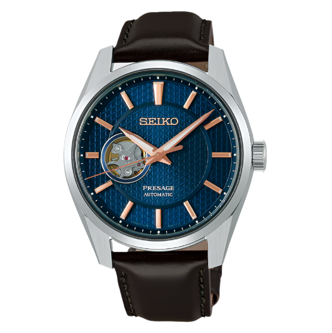 Seiko Presage Blue Dial 40mm Sharp Edge Midnight Automatic SPB311 - NEW
