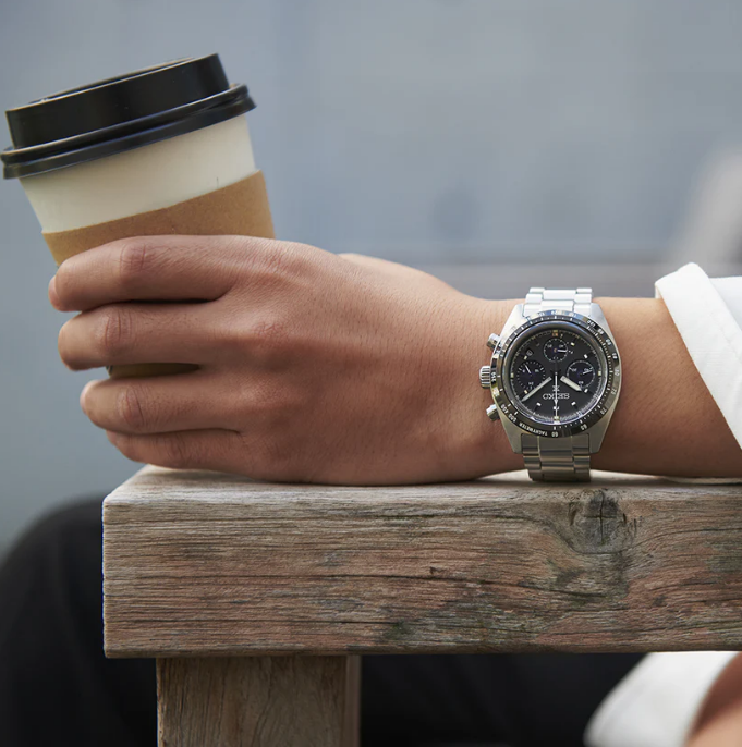 Seiko Prospex Speedtimer Solar 39mm Black - NEW