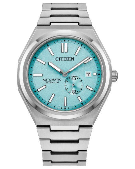 Citizen Zenshin Super Titanium Mechanical - Light Blue - NEW